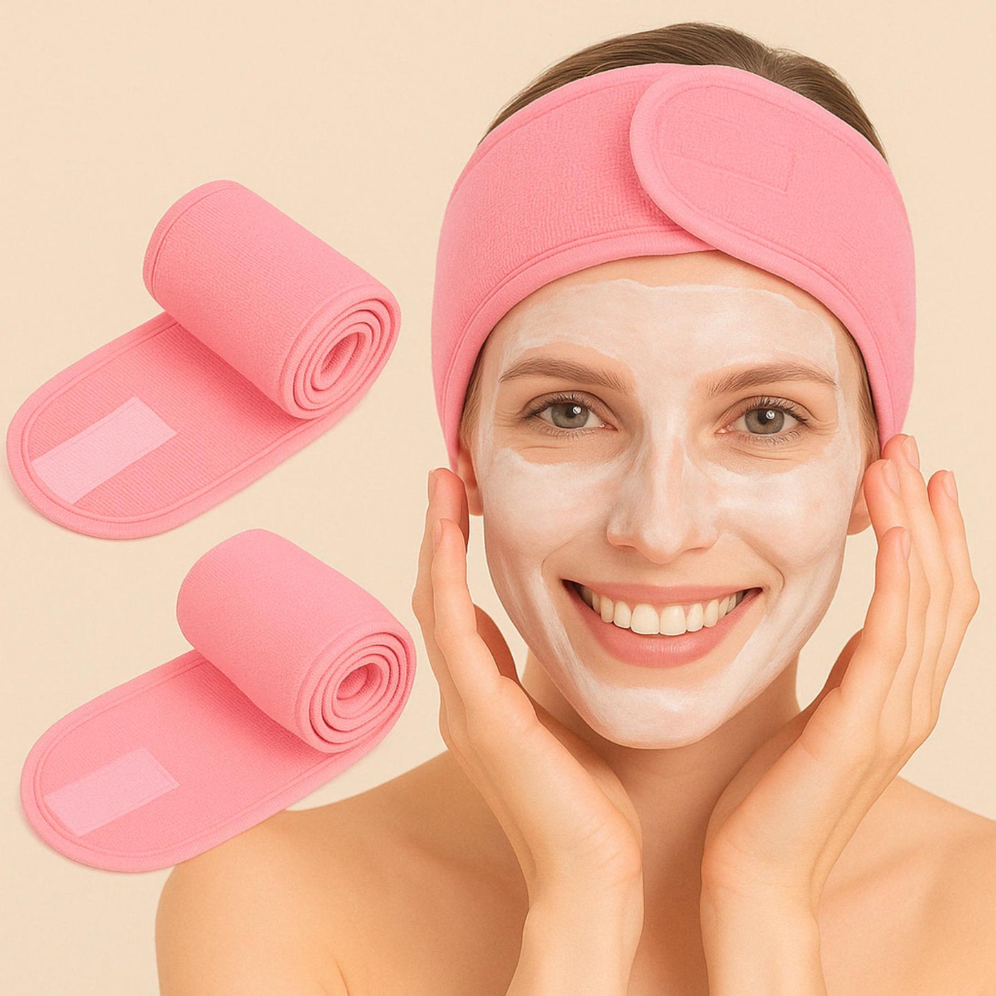 Bandeau Cosmétiques Réglable – Confort et Élégance pour votre Routine Beauté de touts les jours